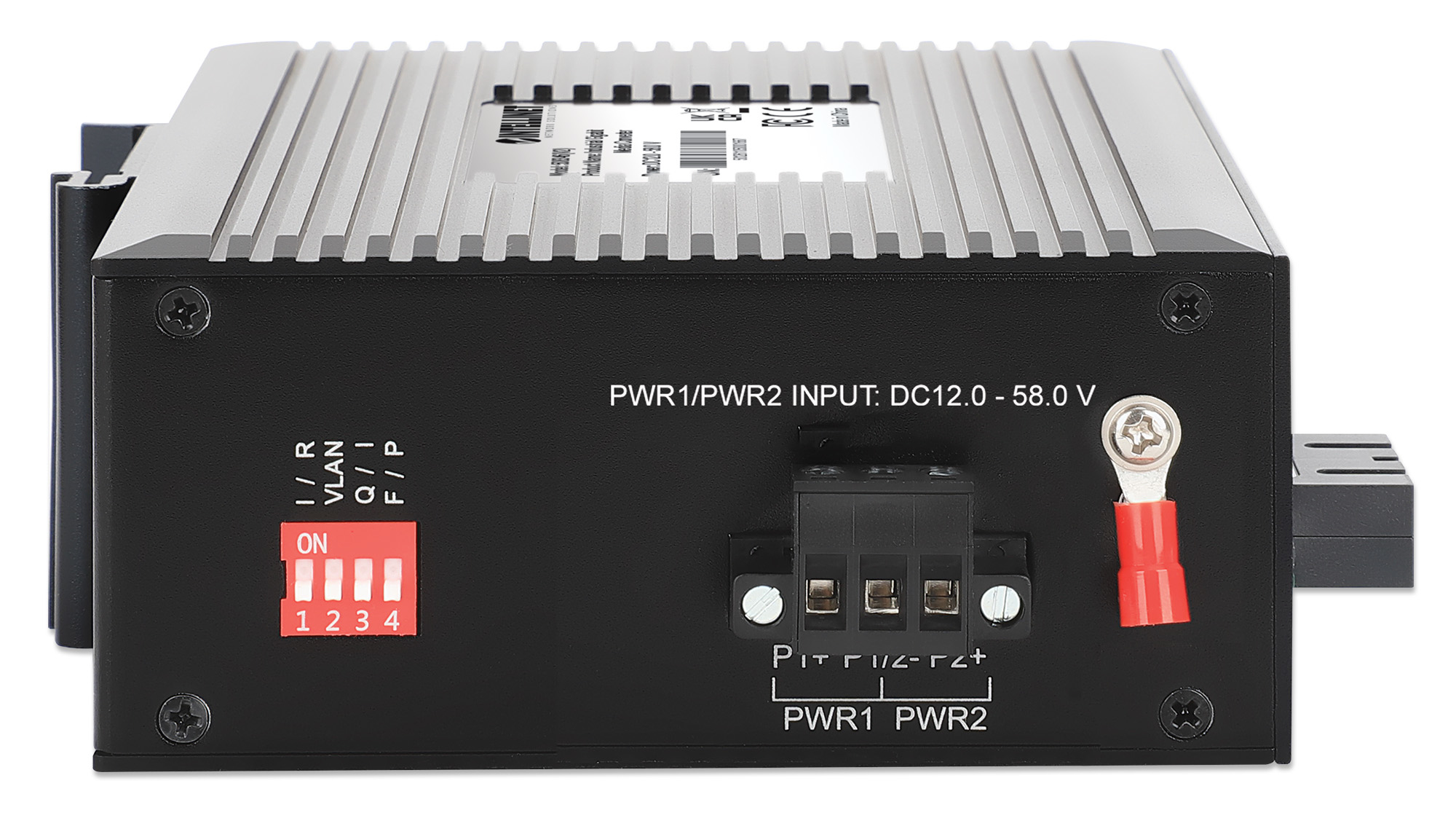 Intellinet Industrial Gigabit Media Converter 10/100/1000Base-TX to 1000Base-LX (SC) Single-mode, 20 km (12.4 mi.), IP40-rated Metal Housing, DIN-Rail Mount – image 5