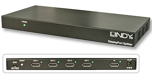 Lindy DisplayPort Splitter 4 Port
