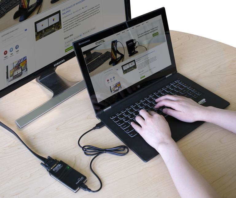 Plugable Technologies USB 2.0 to VGA Video Graphics Adapter for Multiple Monitors up to – image 2
