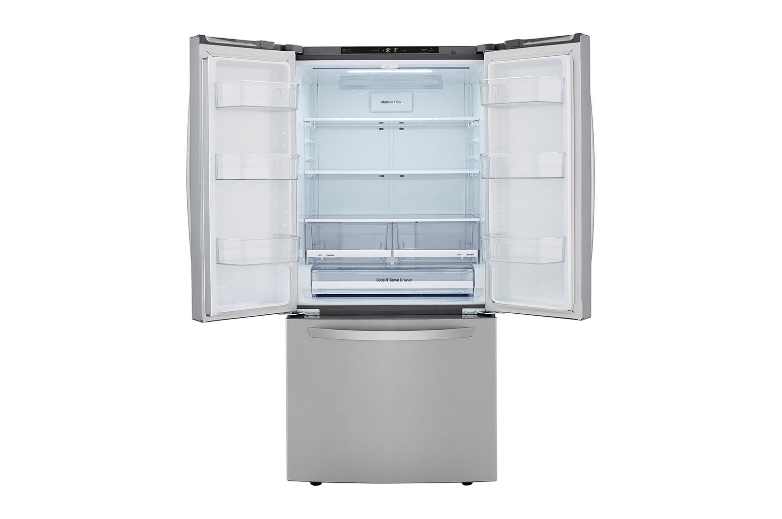 LG LM65BGS side-by-side refrigerator Freestanding Grey – image 5