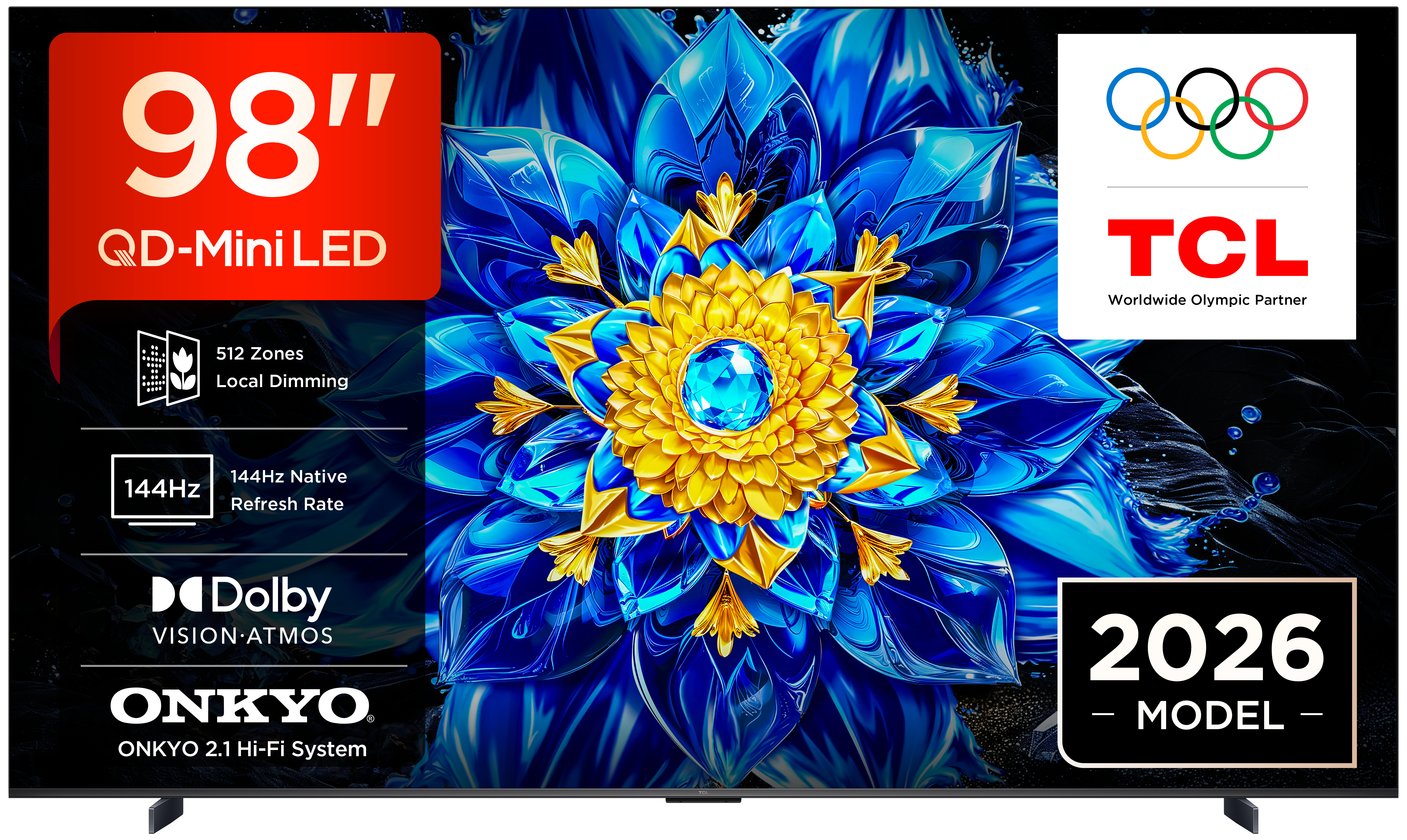 TV TCL QD Mini LED P8L 98P8L 98 4K UltraHD 144Hz Smart TV Google TV HDR10 Dolby Vision — photo 1