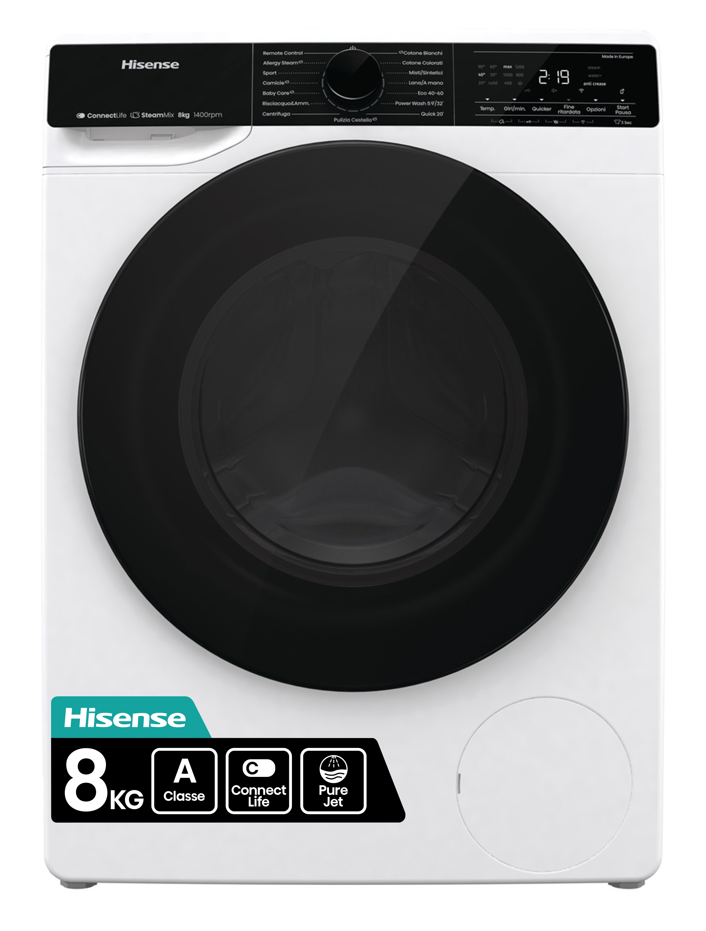 Hisense WF5V843BWSIT — vue 1 sur 7