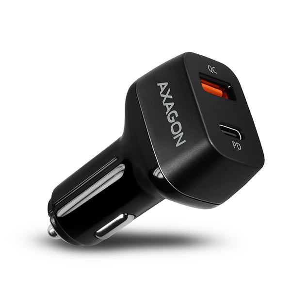 Axagon PWC-PDQ mobile device charger Smartphone, Tablet Black Cigar lighter Fast charging Auto