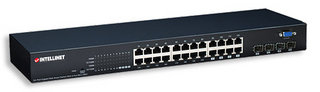 Intellinet 24-Port Managed Black – image 1