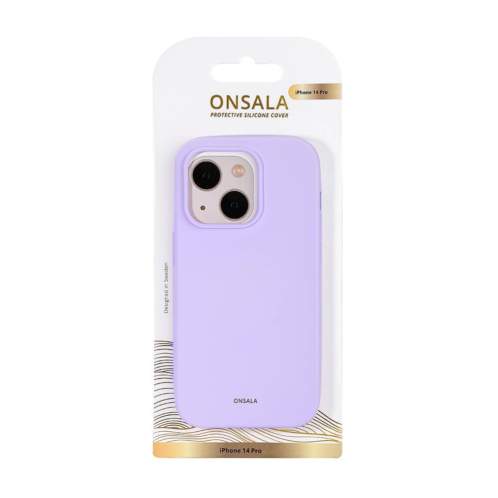 Onsala Phone Case Silicone Purple - iPhone 14 Pro – image 2