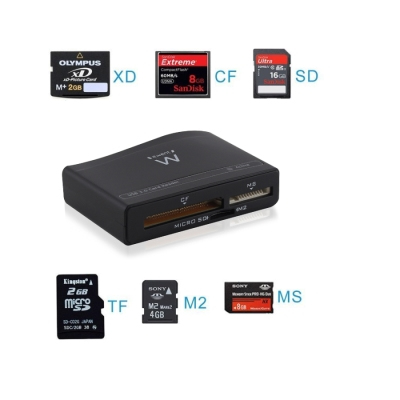 Ewent EW1073 card reader USB 3.2 Gen 1 (3.1 Gen 1) Black – image 3
