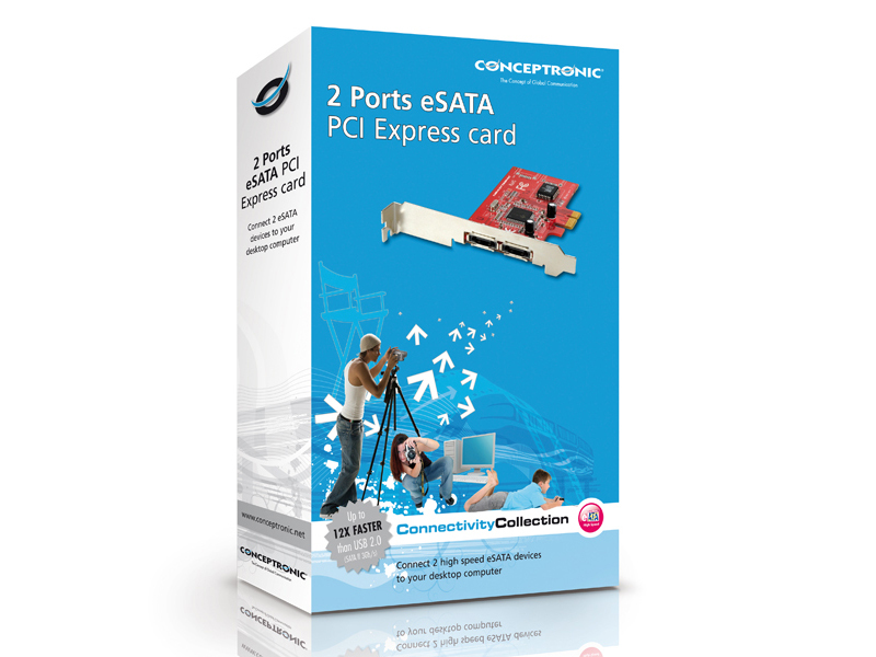 Conceptronic 2 Ports eSATA PCI Express card – image 4