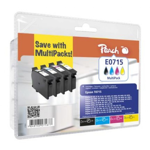 Peach 0A312916 ink cartridge Black, Cyan, Magenta, Yellow