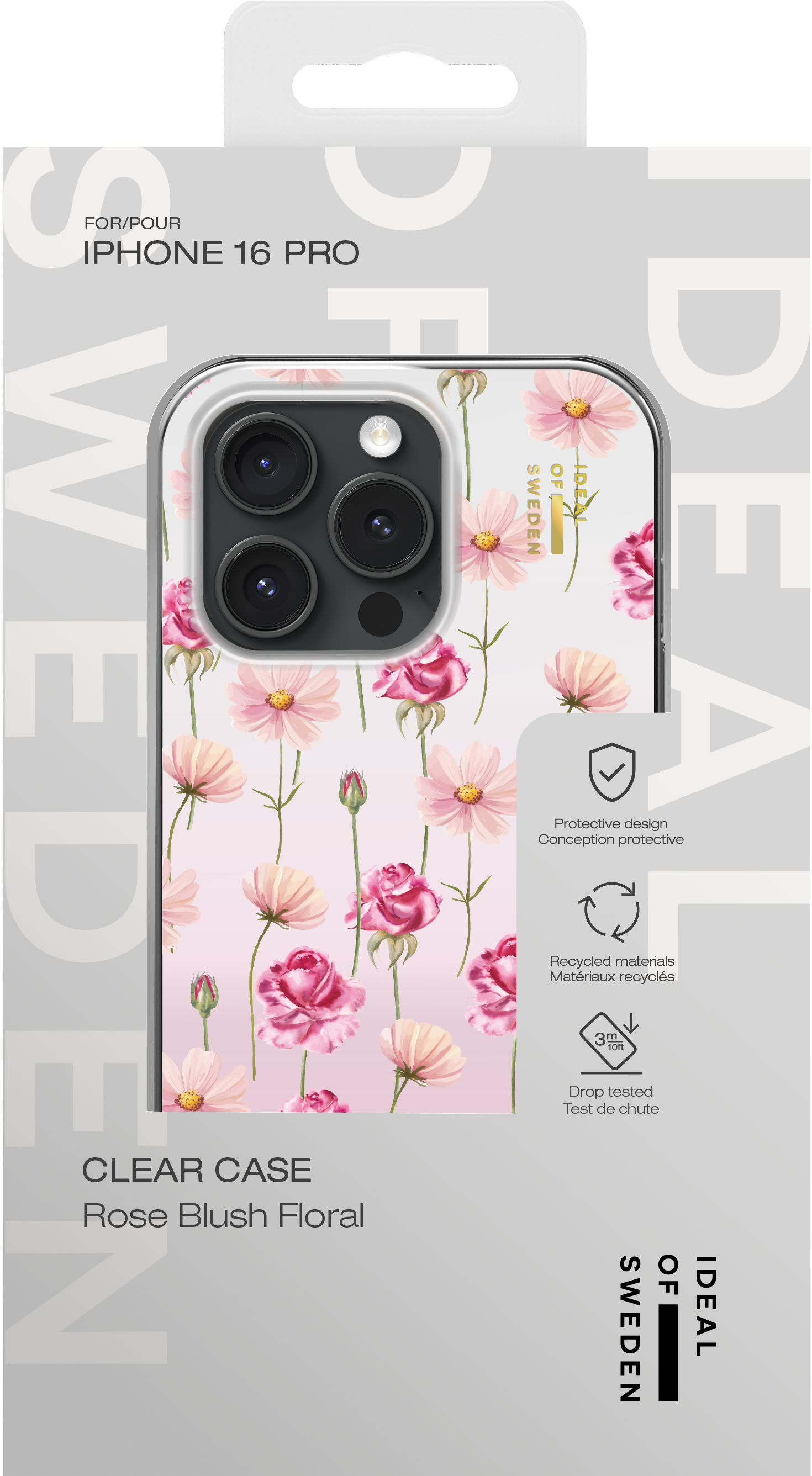 iDeal of Sweden Mirror Case iPhone 16 Pro Rose Blush Floral – image 4