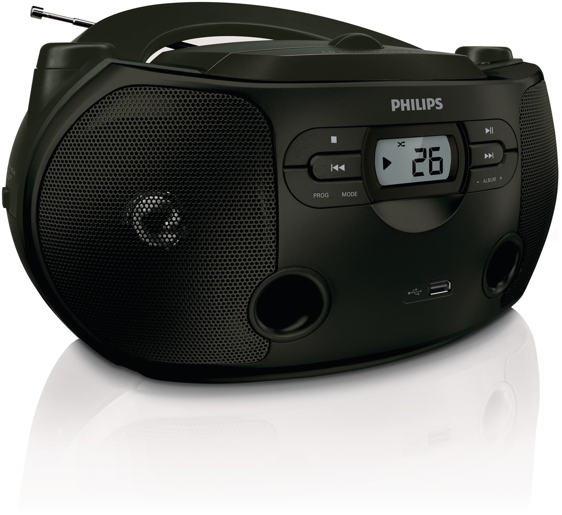 Philips AZ1048/12 CD player Black Portable CD player