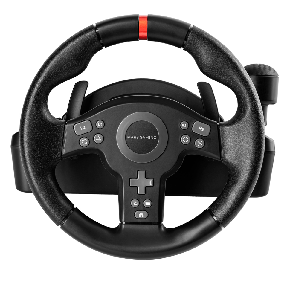 Mars Gaming MWH-RSXONE Black USB Steering wheel + Pedals PC, Playstation 3, PlayStation 4, Nintendo Switch, Nintendo Switch 2, Xbox One, Xbox Series S, Xbox Ser – image 3
