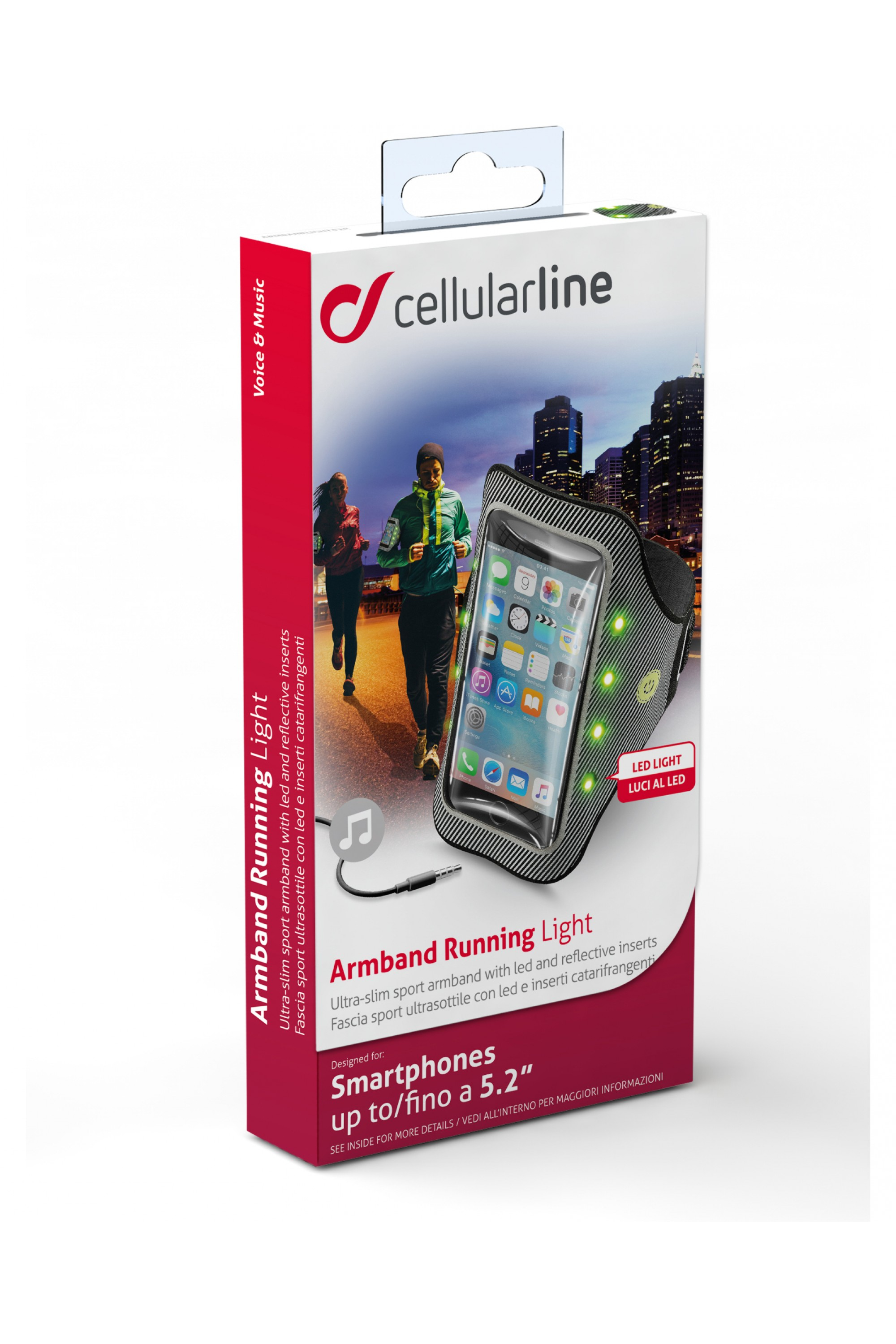 Cellularline Armband Running Light - Per Smartphone fino a – image 3