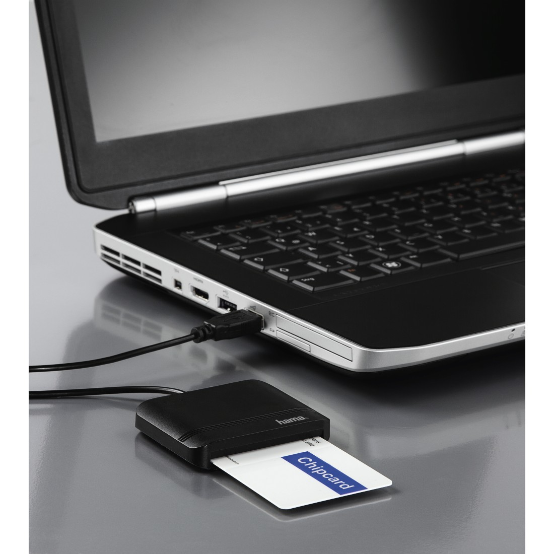Hama Single smart card reader Indoor/outdoor USB USB 2.0 Black – image 3