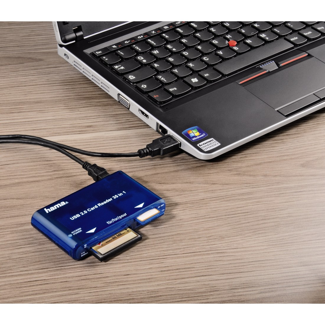 Hama 0055348 card reader USB 2.0 Blue – image 3