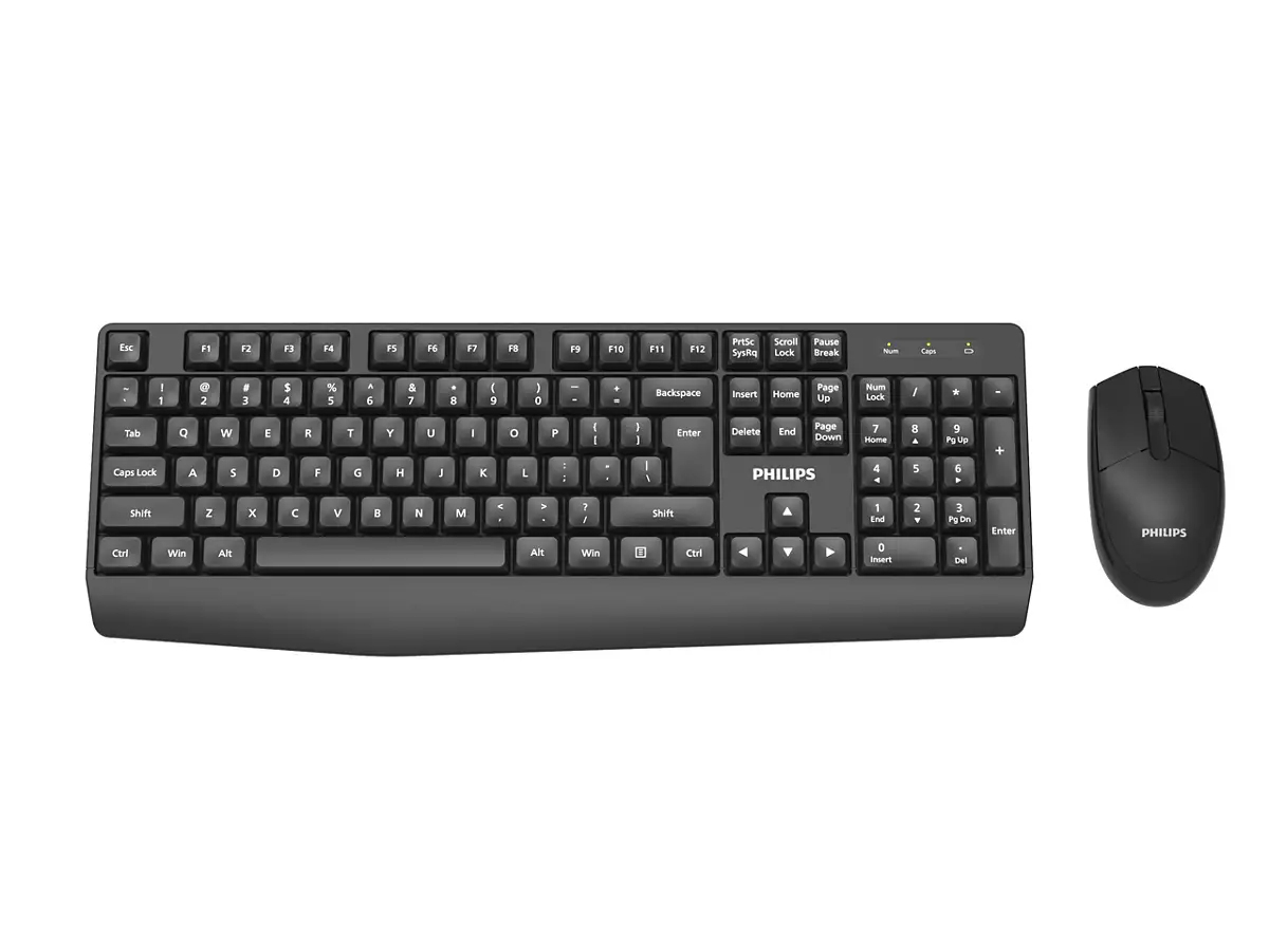 Philips 3000 series SPT6337B/93 keyboard Mouse included Universal RF Wireless QWERTY English Black – image 3