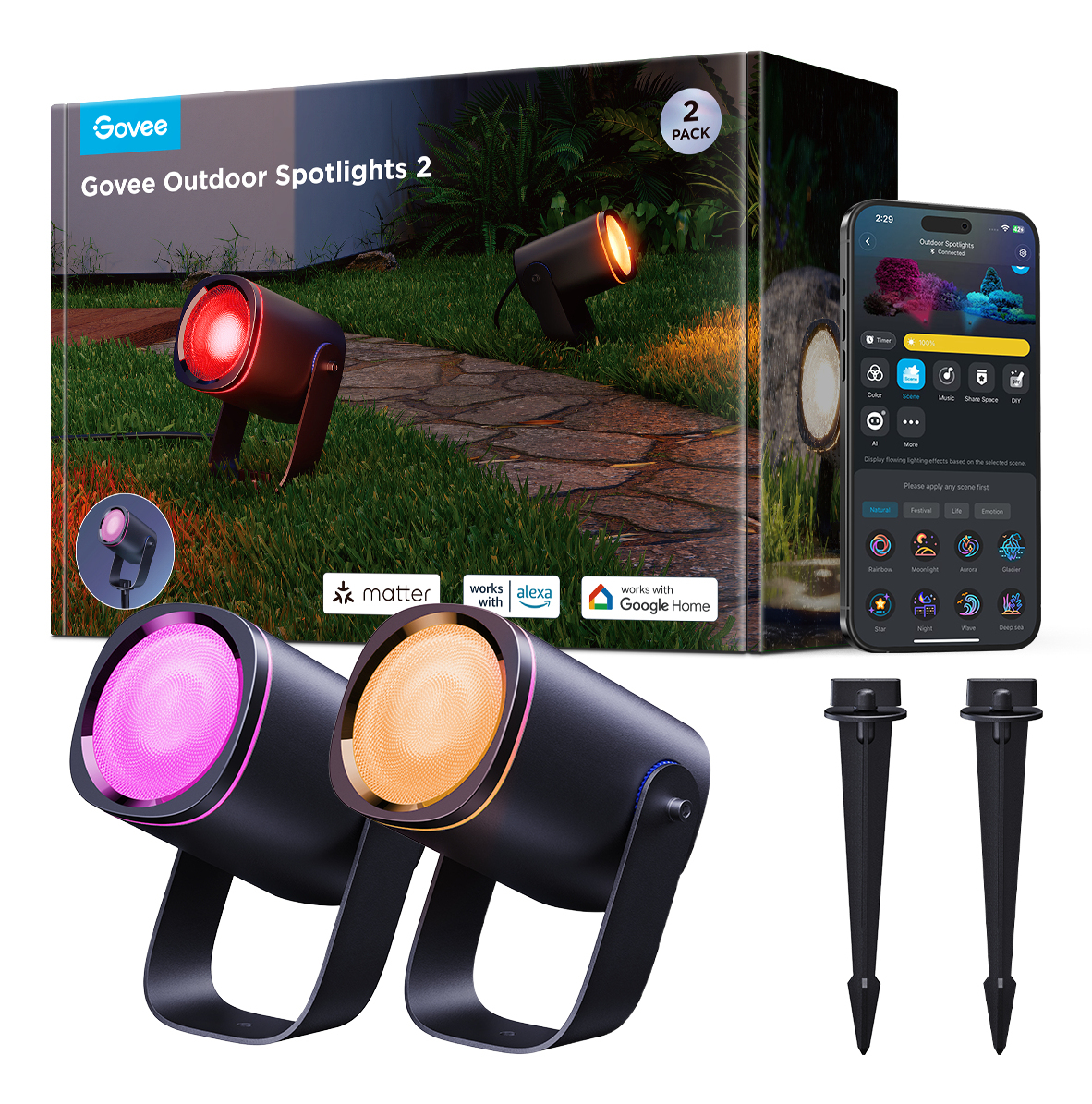 Govee H7093311 smart lighting Smart lighting spot Bluetooth