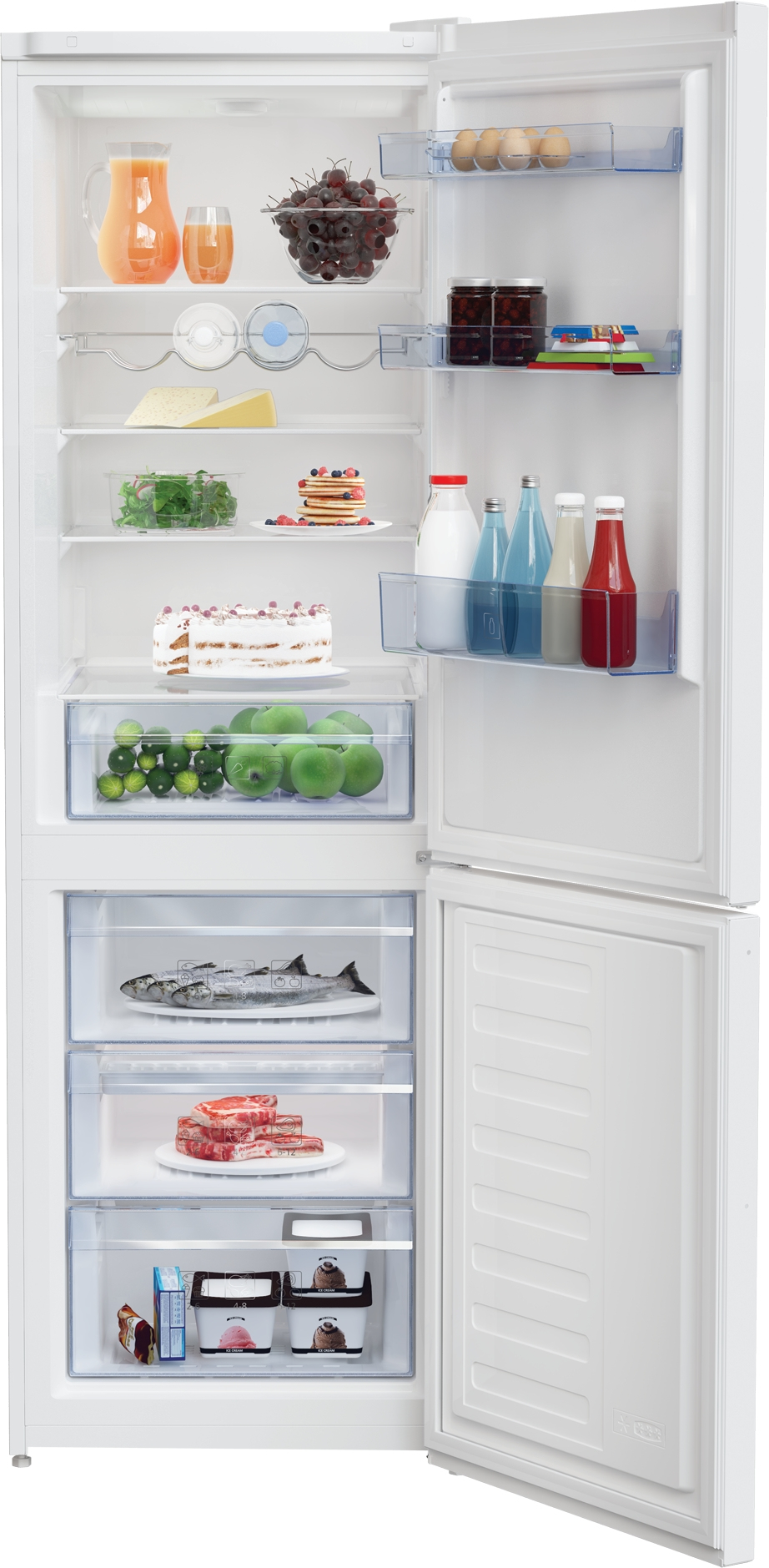 Beko RCSA366K40WN fridge-freezer Freestanding – image 2