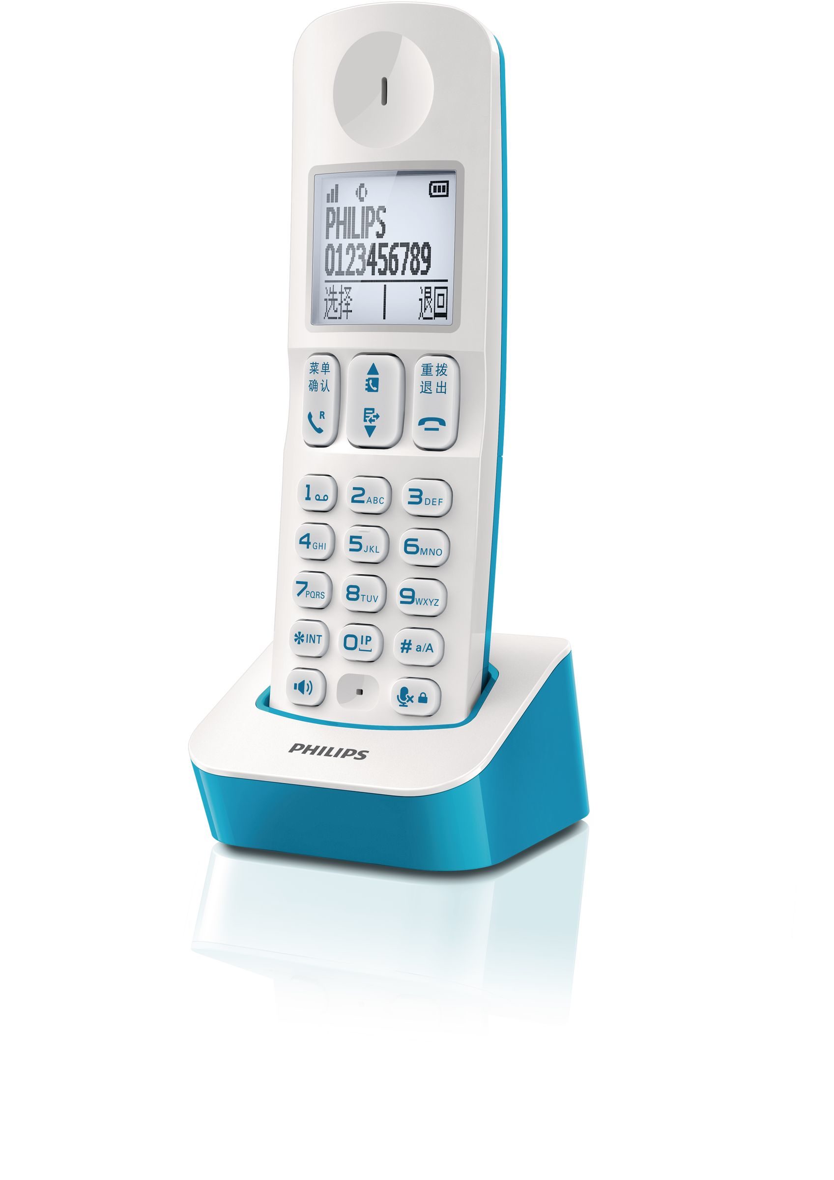 Philips DCTG2800A/93 telephone DECT telephone Caller ID Blue, White
