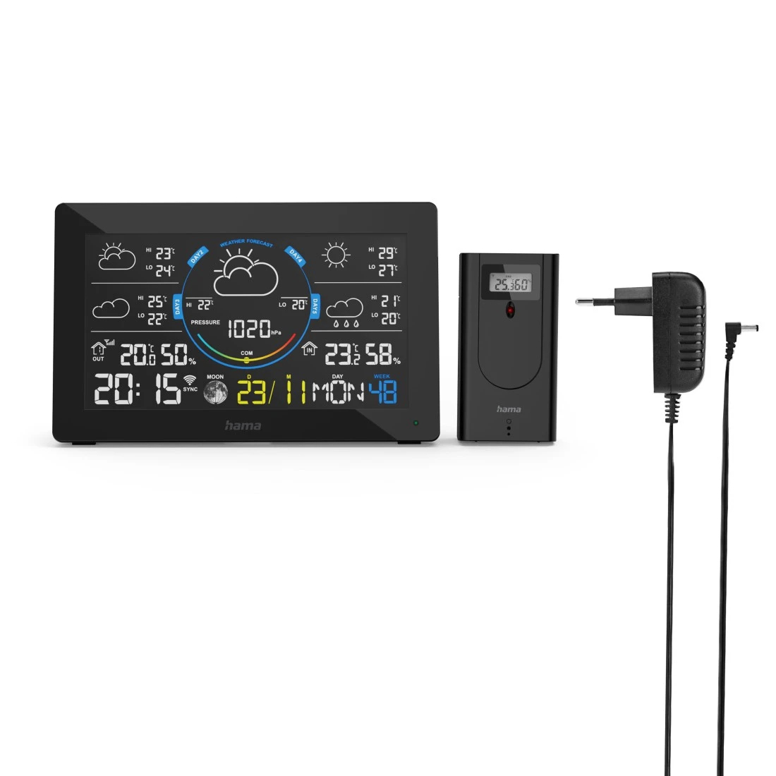 Hama 00176675 digital weather station Black DC/Battery Wi-Fi – image 7