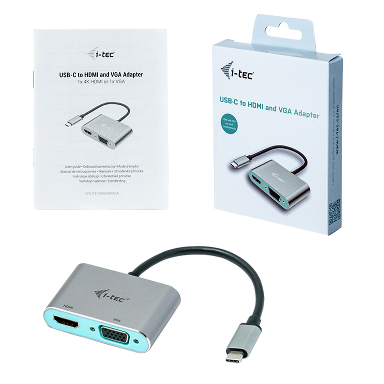 i-tec Metal USB-C HDMI and VGA Adapter – image 5