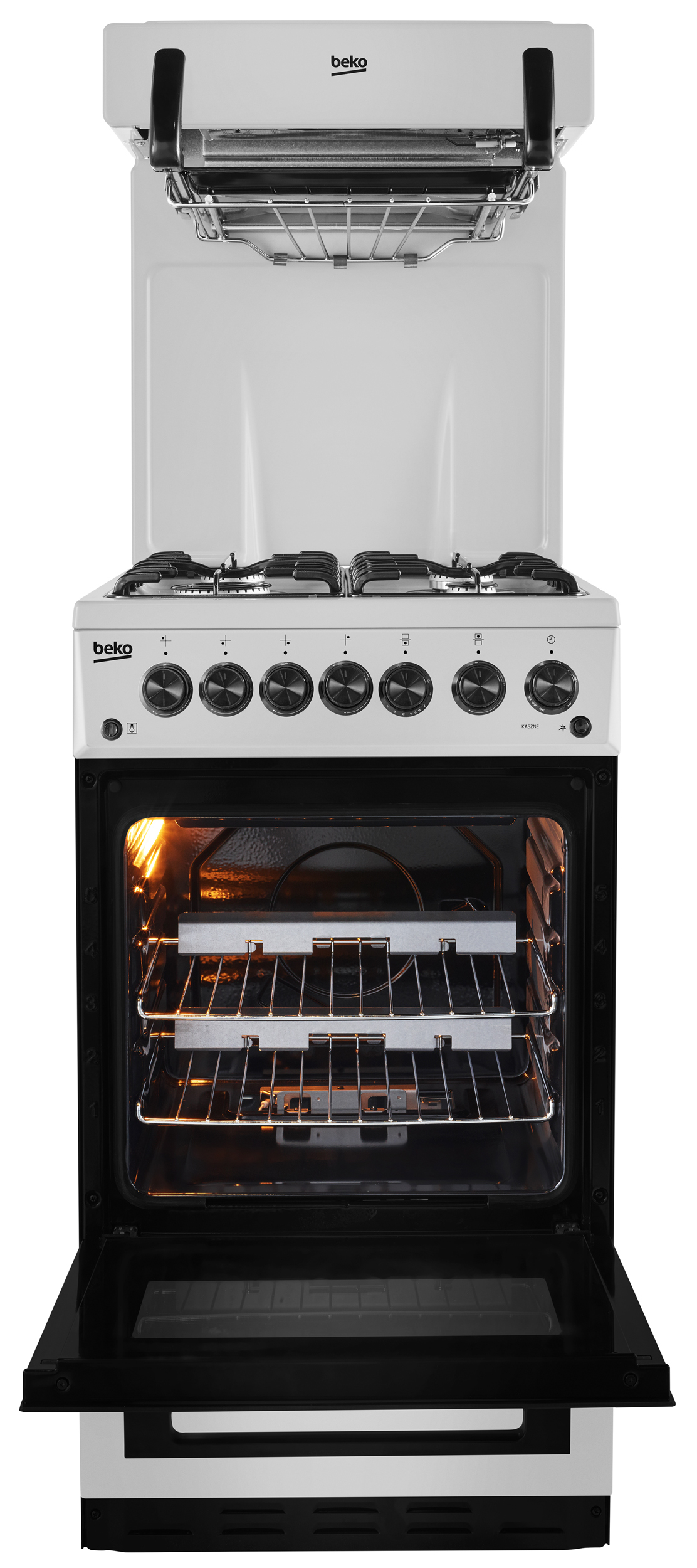 Beko KA53NES cooker Gas Silver – image 3