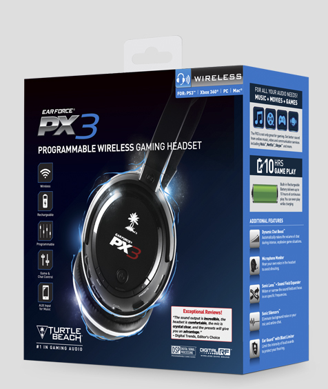 Turtle Beach ZBX0HW68224 headphones/headset Wireless Head-band Gaming Black, Silver – image 4