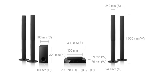 Samsung HT-TZ225R home cinema system 5.1 channels – image 4