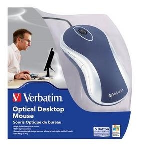 Verbatim Optical Desktop Mouse - Blue