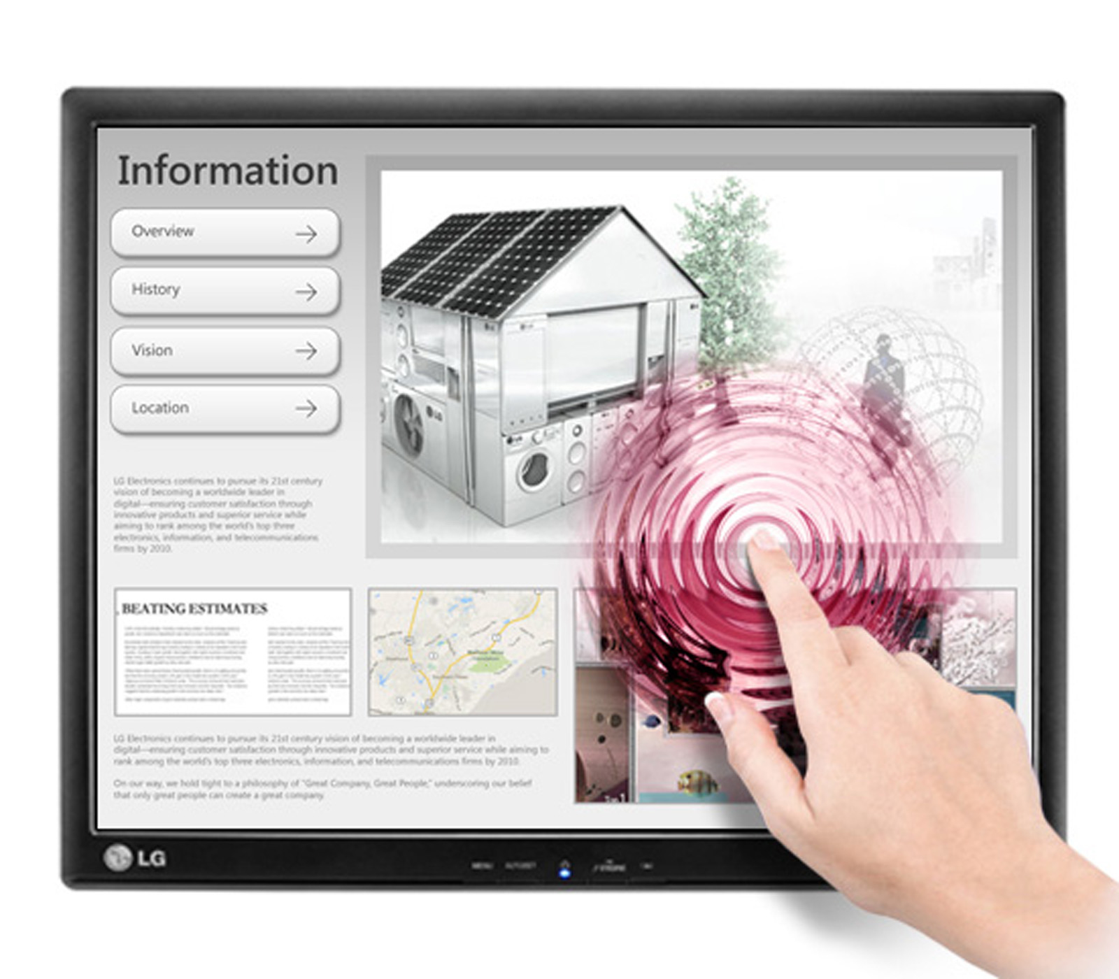 LG 17MB15T-B computer monitor