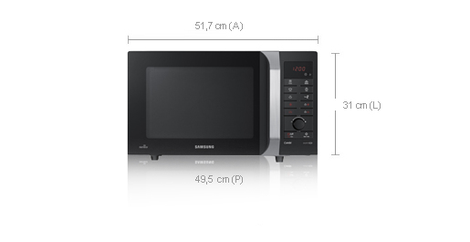 Samsung CE107FTP-S microwave Black, Silver – image 4