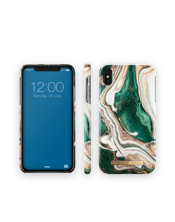 iDeal of Sweden Printed Case iPhone Xs Max Golden Jade Marble – image 4