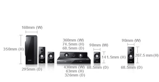 Samsung HT-C5500 home cinema system 5.1 channels – image 4