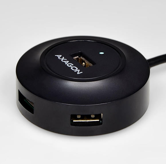 Axagon HUE-X6GB interface hub USB 2.0 480 Mbit/s Black – image 8