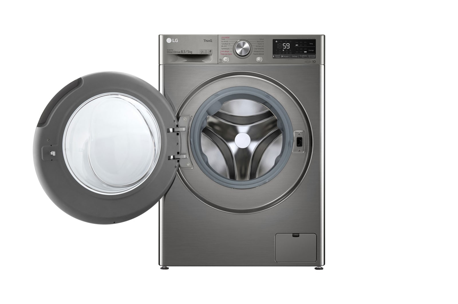 LG F852SV52IRS washer dryer Freestanding Front-load Stainless steel – image 2