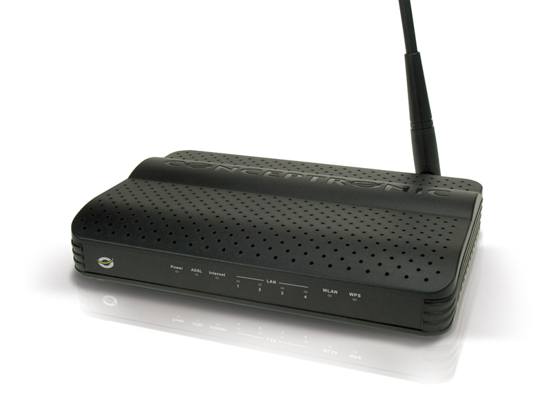 Conceptronic 150Mbps 11n Wireless ADSL2+ Modem & Router