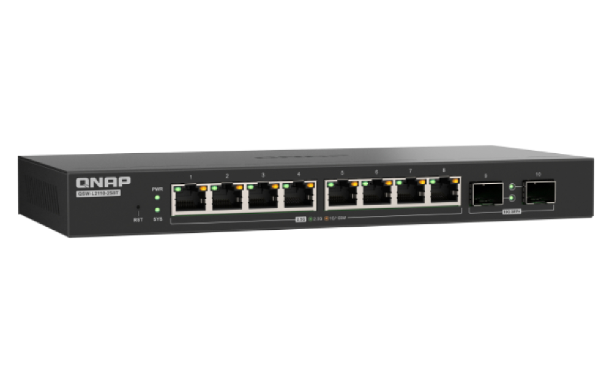 QNAP QSW-L2110-2S8T network switch Managed Desktop Black – image 4