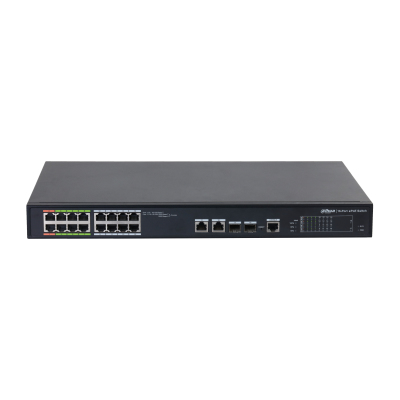 Dahua Technology ePoE DH-LR2218-16ET-240-V2 network switch Managed L2 Fast Ethernet (10/100) Power over Ethernet (PoE) Black – image 3