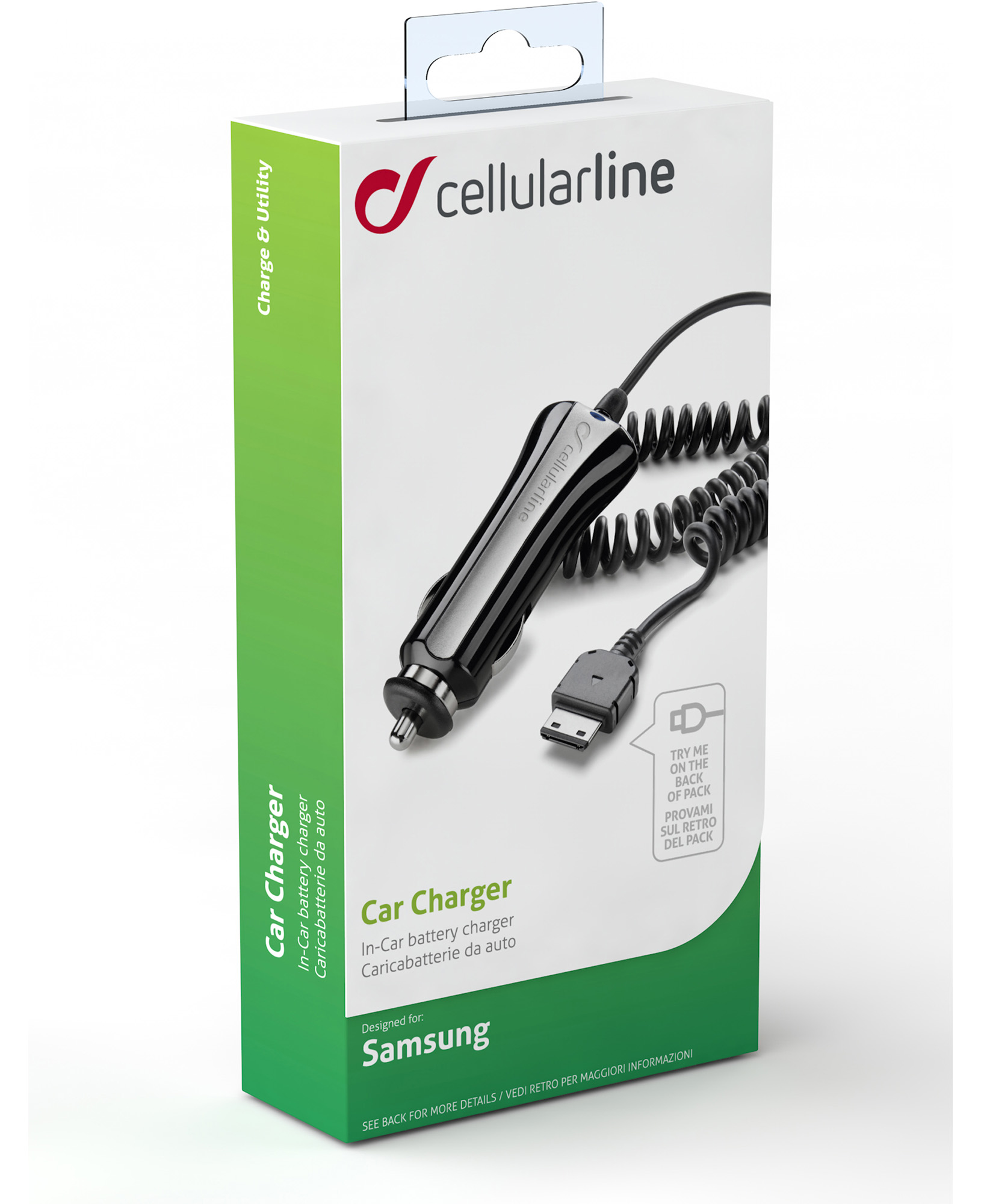Cellularline CBRSAMSUNG2 mobile device charger Mobile phone Black Cigar lighter Auto – image 3
