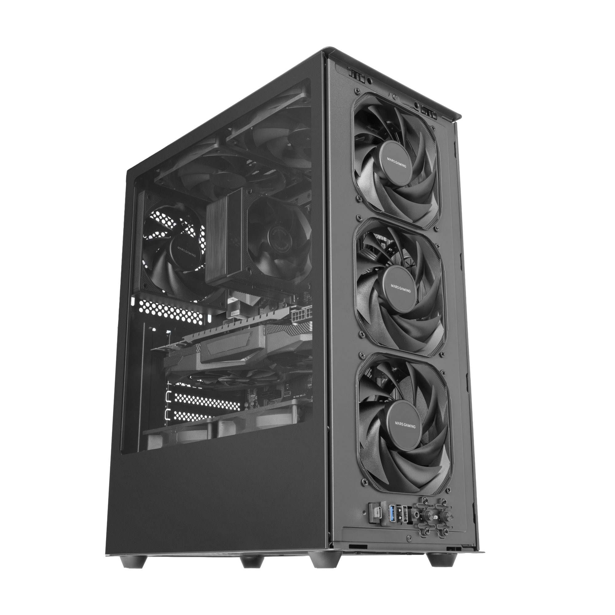 Mars Gaming MCT800 computer case Midi Tower Black image 16