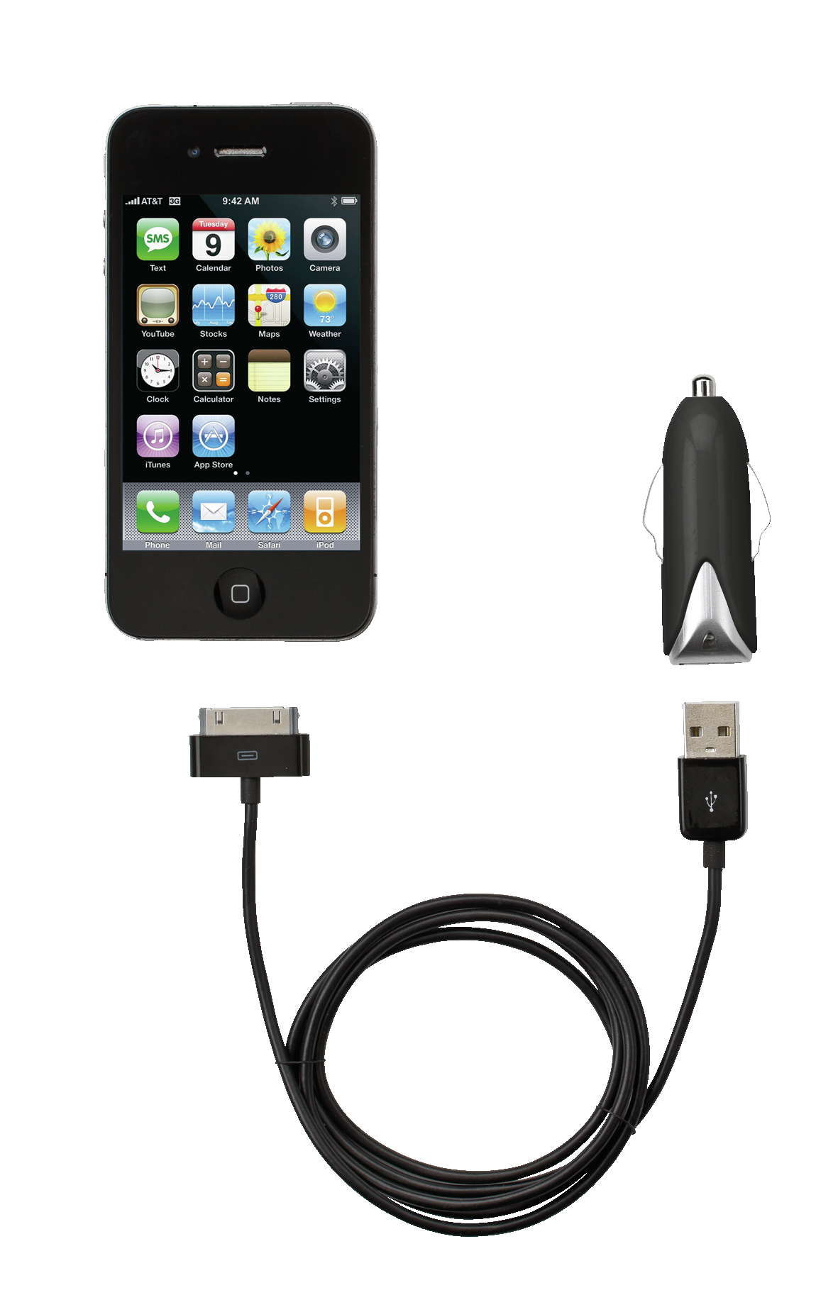 Trust iPhone & iPod Car Charger & Cable – image 2