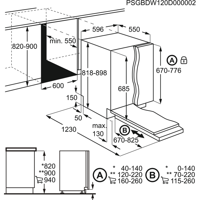 AEG FSE62605P Fully built-in 13 place settings – image 8