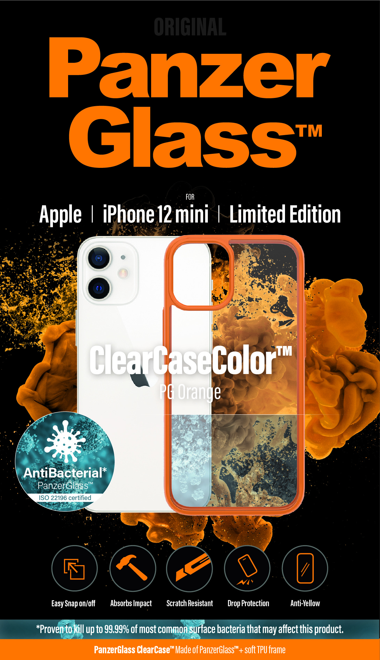PanzerGlass® ClearCaseColor™ iPhone 12 mini - PanzerGlass® Orange Limited Edition – image 9
