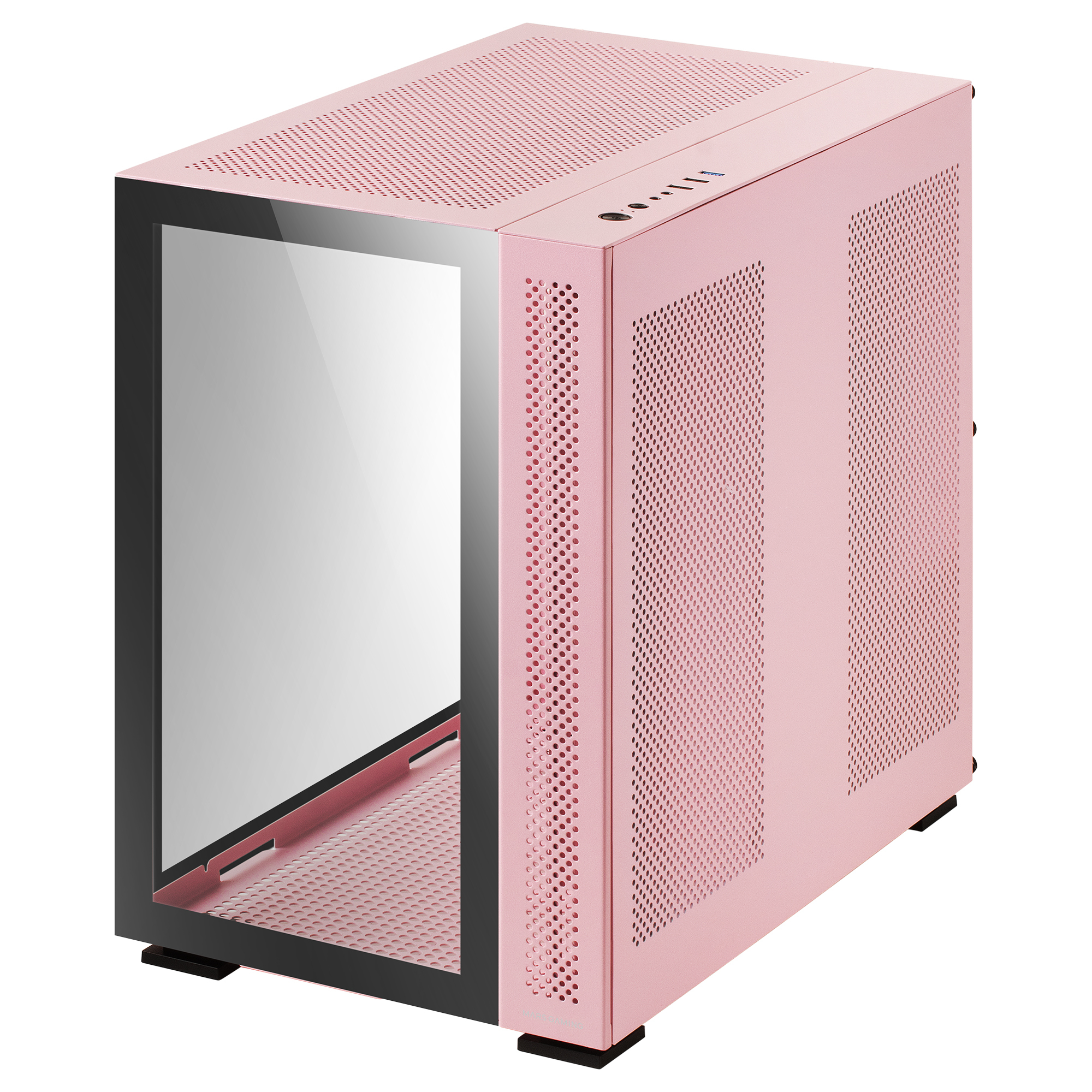 Mars Gaming MCV2 Pink XXL Premium ATX Gaming Case Dual Tempered Glass Windows Modular Dual-Camera Structure – image 3
