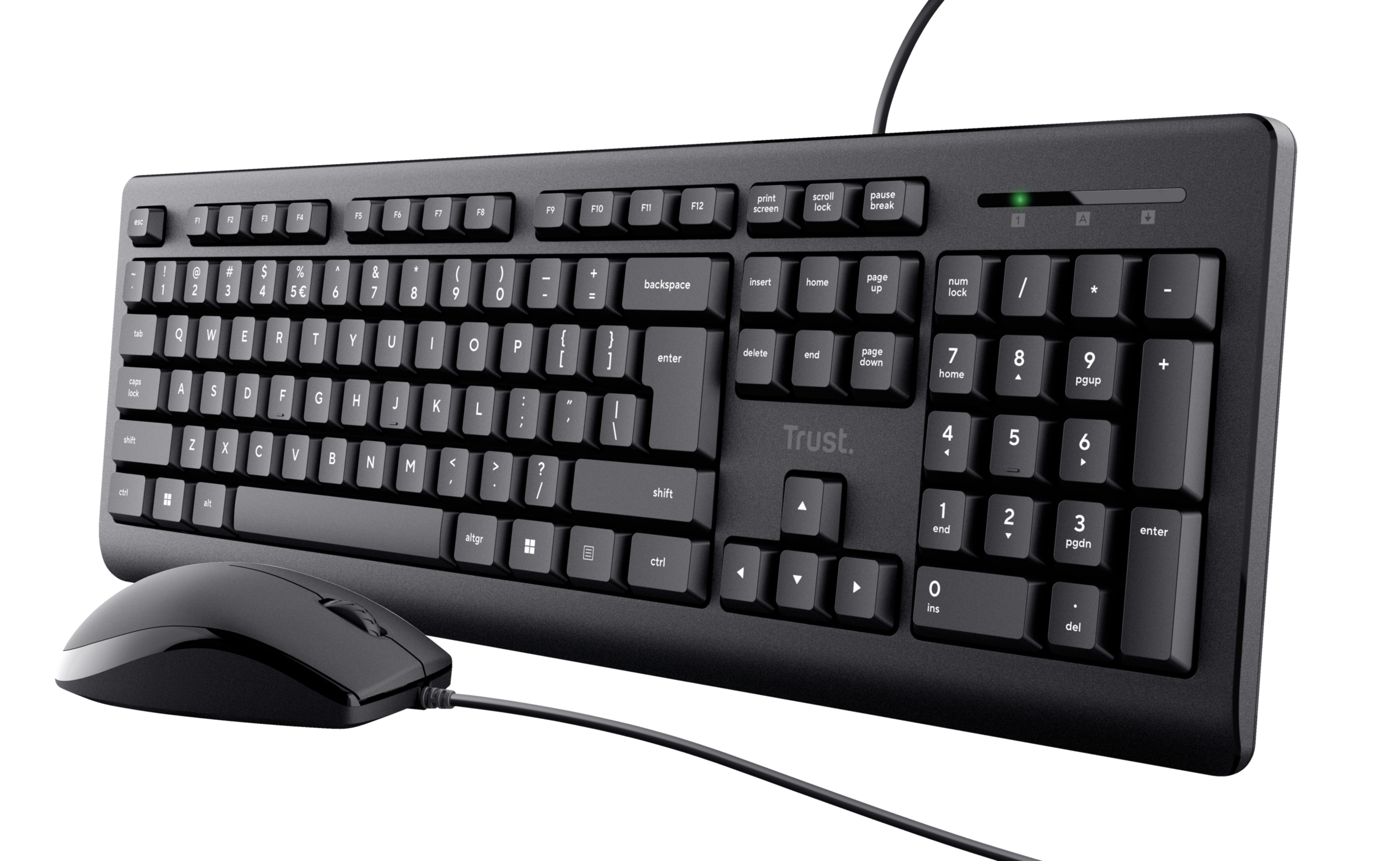 Trust Primo keyboard Mouse included Universal USB QWERTY US English Black