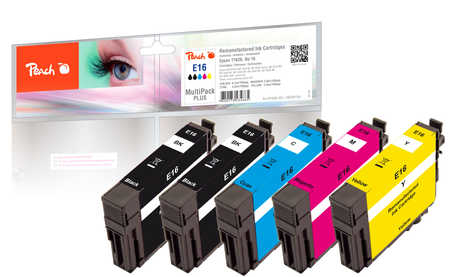 Peach 320156 ink cartridge 5 pc(s) Compatible Black, Cyan, Magenta, Yellow