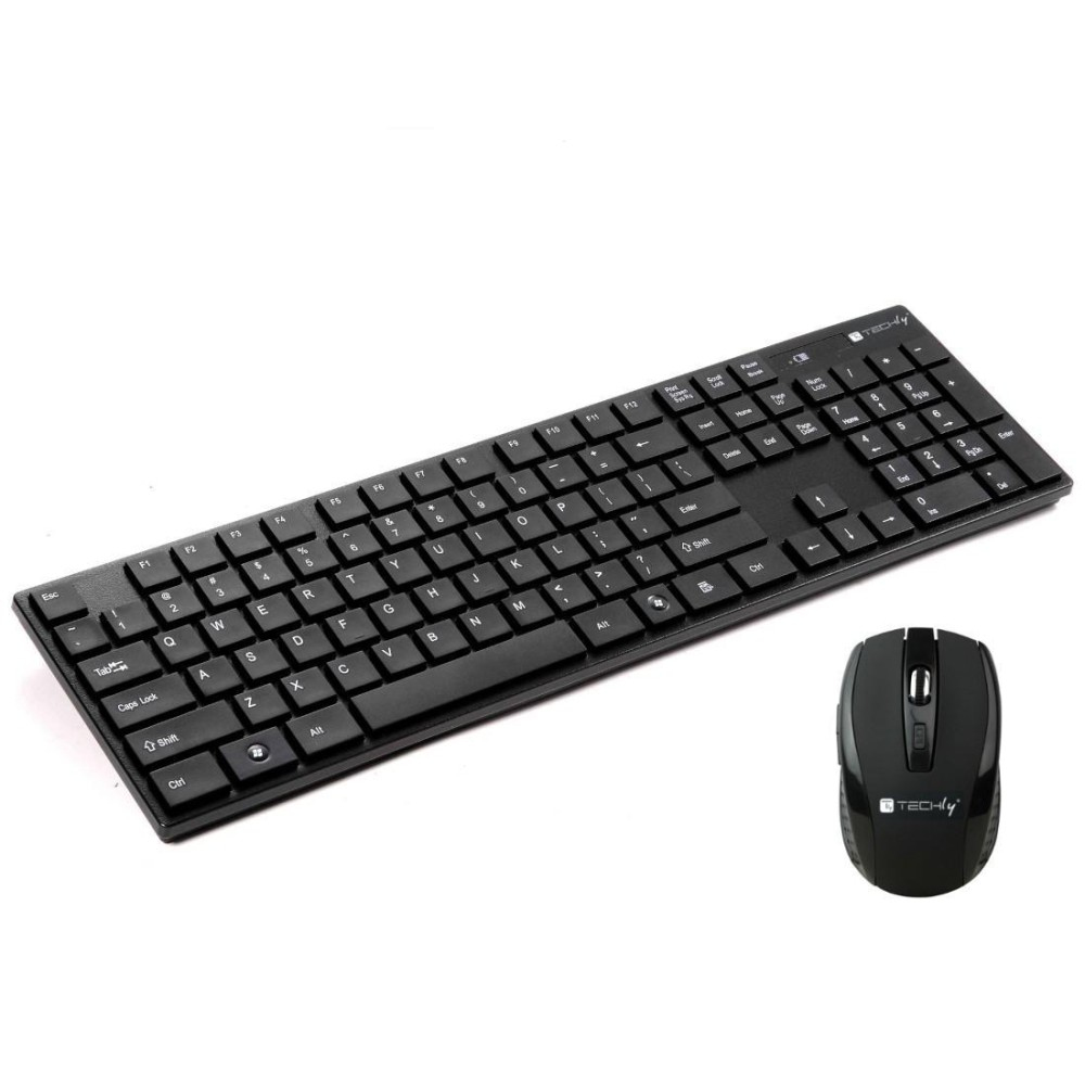 Techly Kit Standard Keyboard and Mouse Wireless