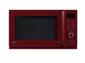 LG MS-2587ARR microwave Red