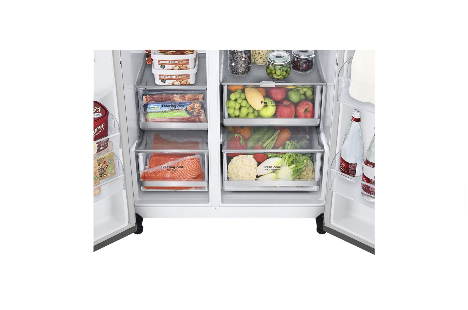 LG GSJV70MBLE side-by-side refrigerator Freestanding – image 8