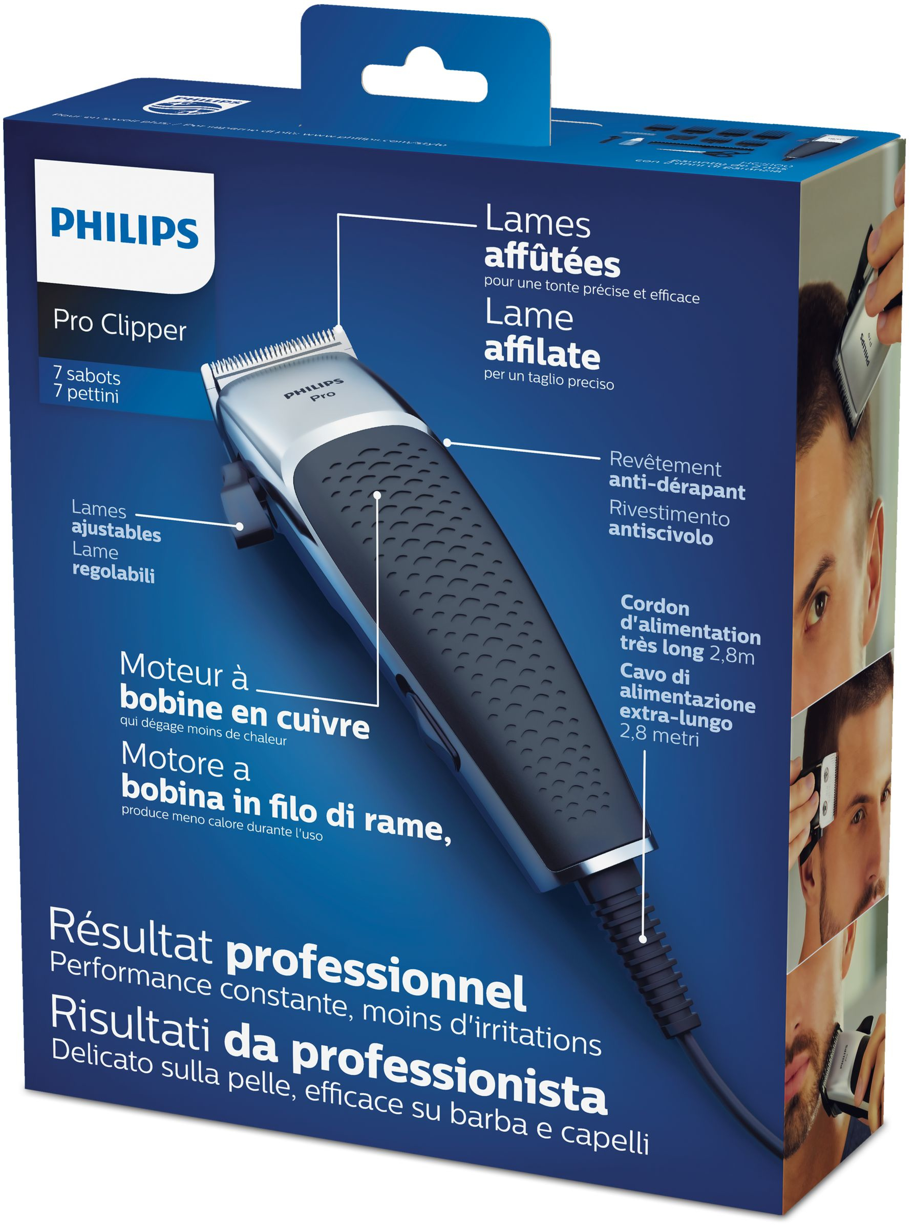 Philips HAIRCLIPPER Series 5000 HC5100/15 hair trimmers/clipper Black, Silver – image 2