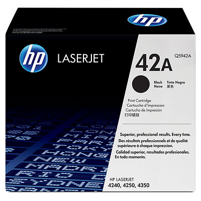 HP No.42A toner cartridge 2 pc(s) Original Black